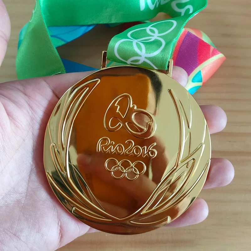 

2008 2012 2016 игровые медали, реплики спортивных медалей, сувениры, значок спортсмена, металлическая Золотая, серебряная, бронзовая медаль с лент...