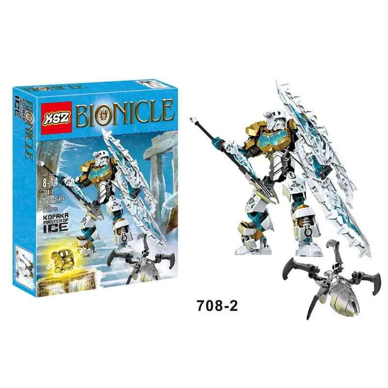 

Bioniclemask XSX 708-3 70787 Tahu Master of Fire Bionicle Building Blocks Compatible With Lepining Bionicle Toys For Children