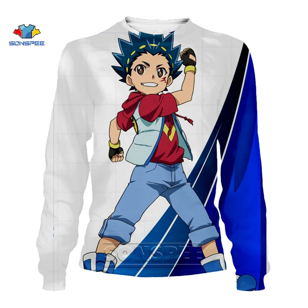 SONSPEE Beyblade Burst толстовка посвященная теме эволюции 3D печать Harajuku мультфильм 2020