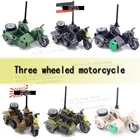 Конструктор MOC трехколесный для детей, Детский конструктор, военная техника, развивающие игрушки