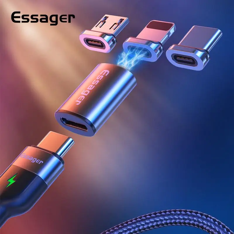 

Essager Мини Магнитный адаптер Type-C ToType C Женский на Micro USB Мужской магнит магнитный конвертер Type-C Зарядка для Huawei Iphone