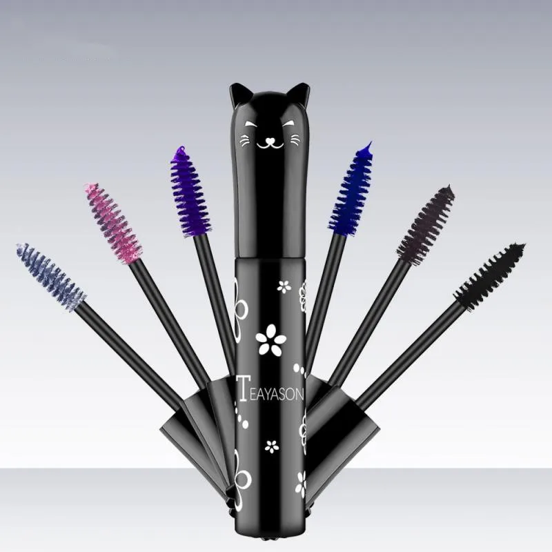 

Color Mascara 4D Volume Lash Mascara Lengthens Eyelashes Extensions Waterproof Professional Makeup Brush Eyebrow Gel Cosmetics