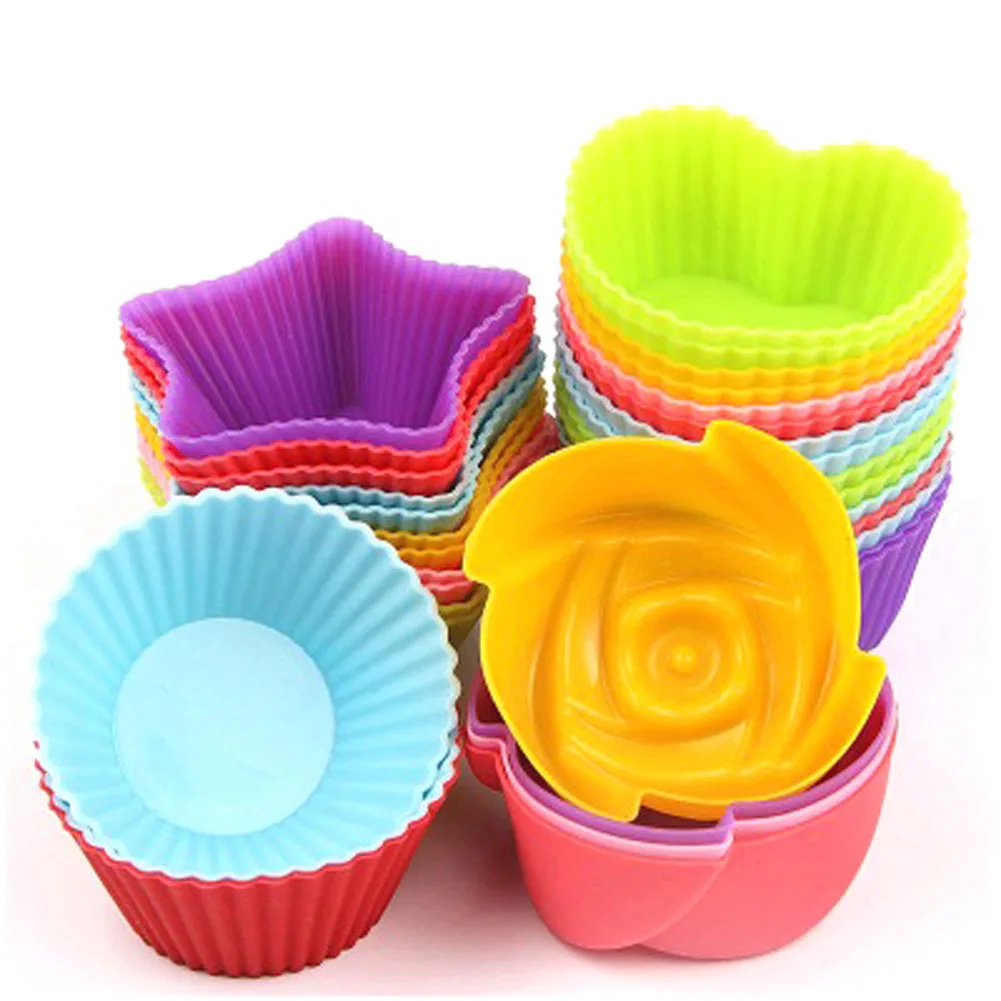 Мягкая круглая силиконовая форма для тортов fondant (сахарная) украшения Маффин