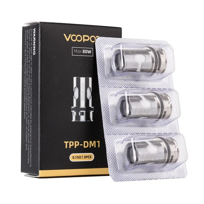 VOOPOO TPP DM1 DM2 Mesh Coil 0.15ohm Resistance DL Heating 80-100W for Drag 3 X S Plus Pro 3pcs/pack | Электроника