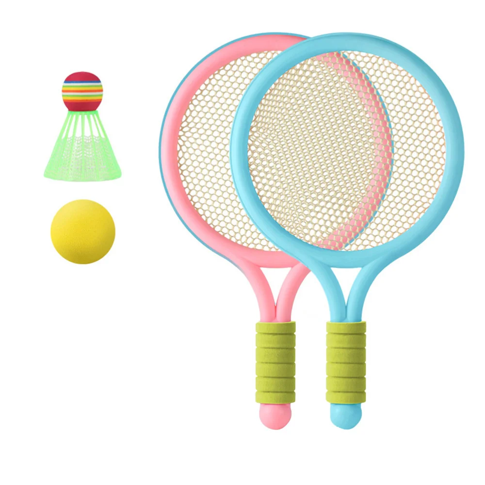 

1 Set Kids Badminton Plaything Set Athletic Games Athletic Toys (Assorted Color)