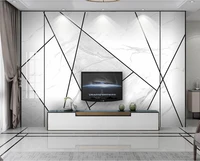 new 3d5d8d jazz white stone pattern geometric background wall custom wallpaper wall covering