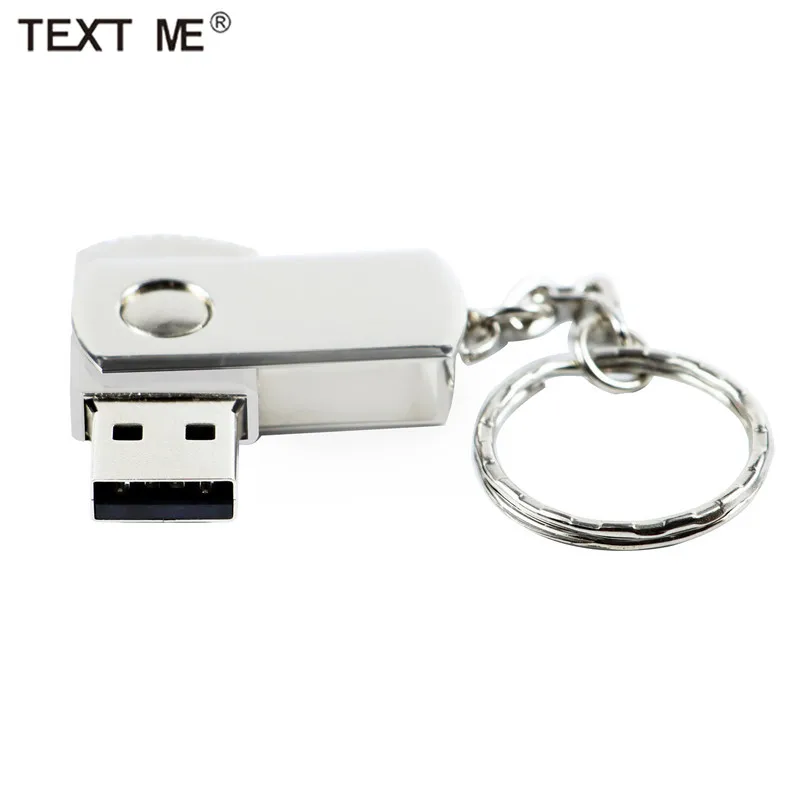 USB флеш накопитель TEXT ME металлический 4/8/16/32/64 ГБ|USB флэш-накопители| |