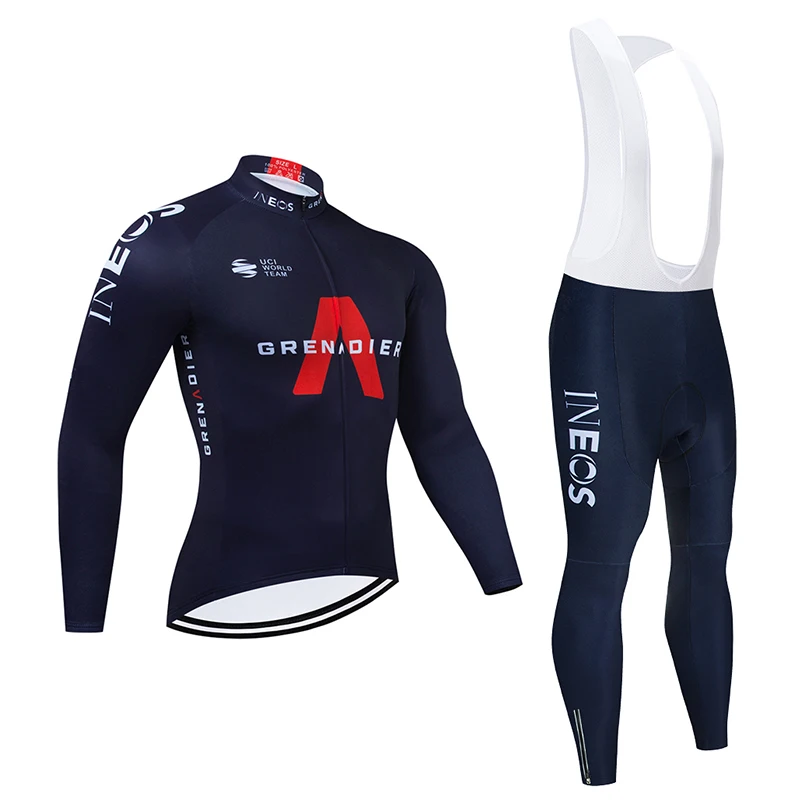

2021 Team GRENADIER-INEOS Cycling Jersey 20D Bib Set MTB Bike Clothing Bicycle Clothes Spring/Autumn Men‘s Long Cycling Wear