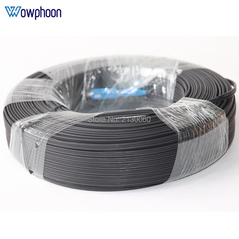 Free Shipping 50M 100M SC UPC to SC UPC  Single Mode Simplex G657A Outdoor Optical Fiber FTTH Drop Cable Patch Cord