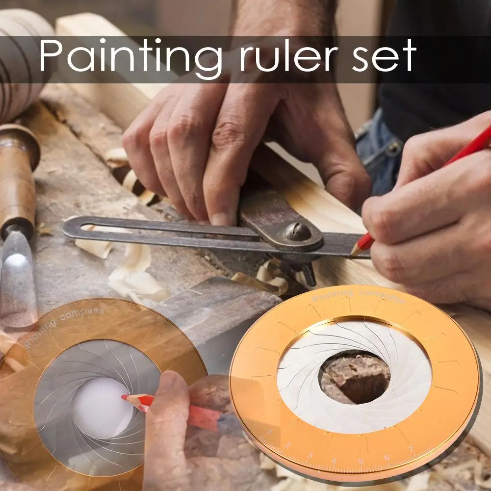 Алюминий сплав Нержавеющая сталь рисунок Дерево инструмент 3 шт. круг для