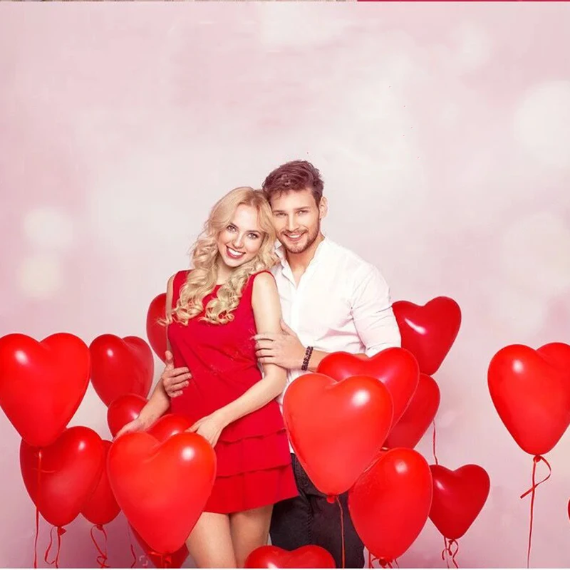 10 шт./лот дюймов латексный воздушный шар в форме сердца День рождения