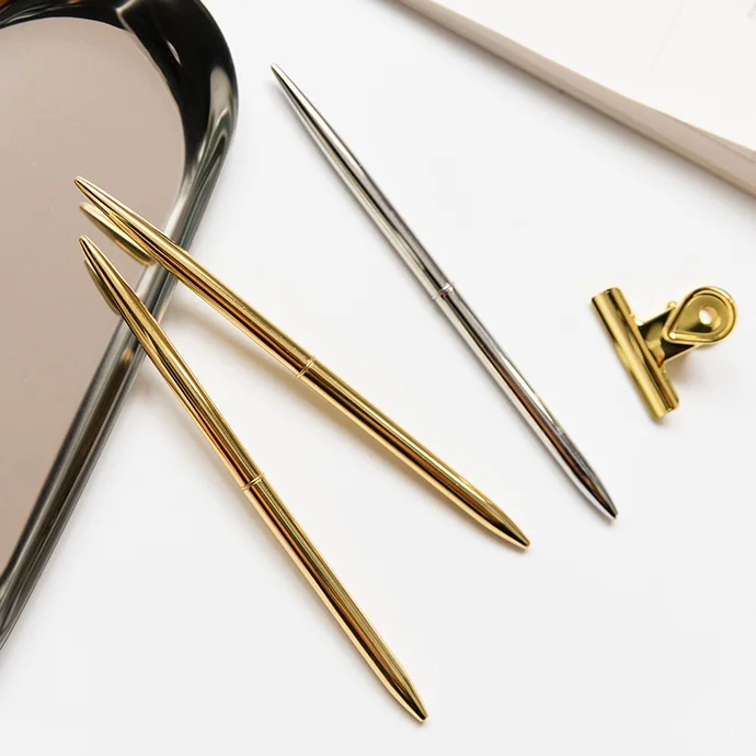 

Мини металлическая шариковая ручка, вращающаяся карманная ручка, портативная шариковая ручка, школьный офис, Изысканные Подарки, письменны...