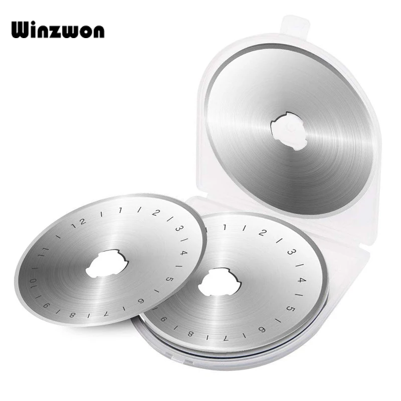 5 шт. 28/45 мм роторные режущие лезвия острое кожаное лезвие сменные для OLFA Fiskars DAFA