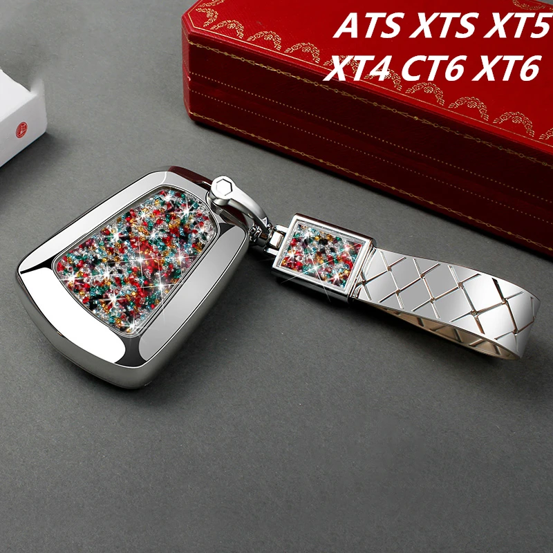 

Car Key Case Cover Fob Keychain Remote Protector Holder Suitable For Cadillac ATS XTS XT5 XT4 CT6 XT6 Key Case