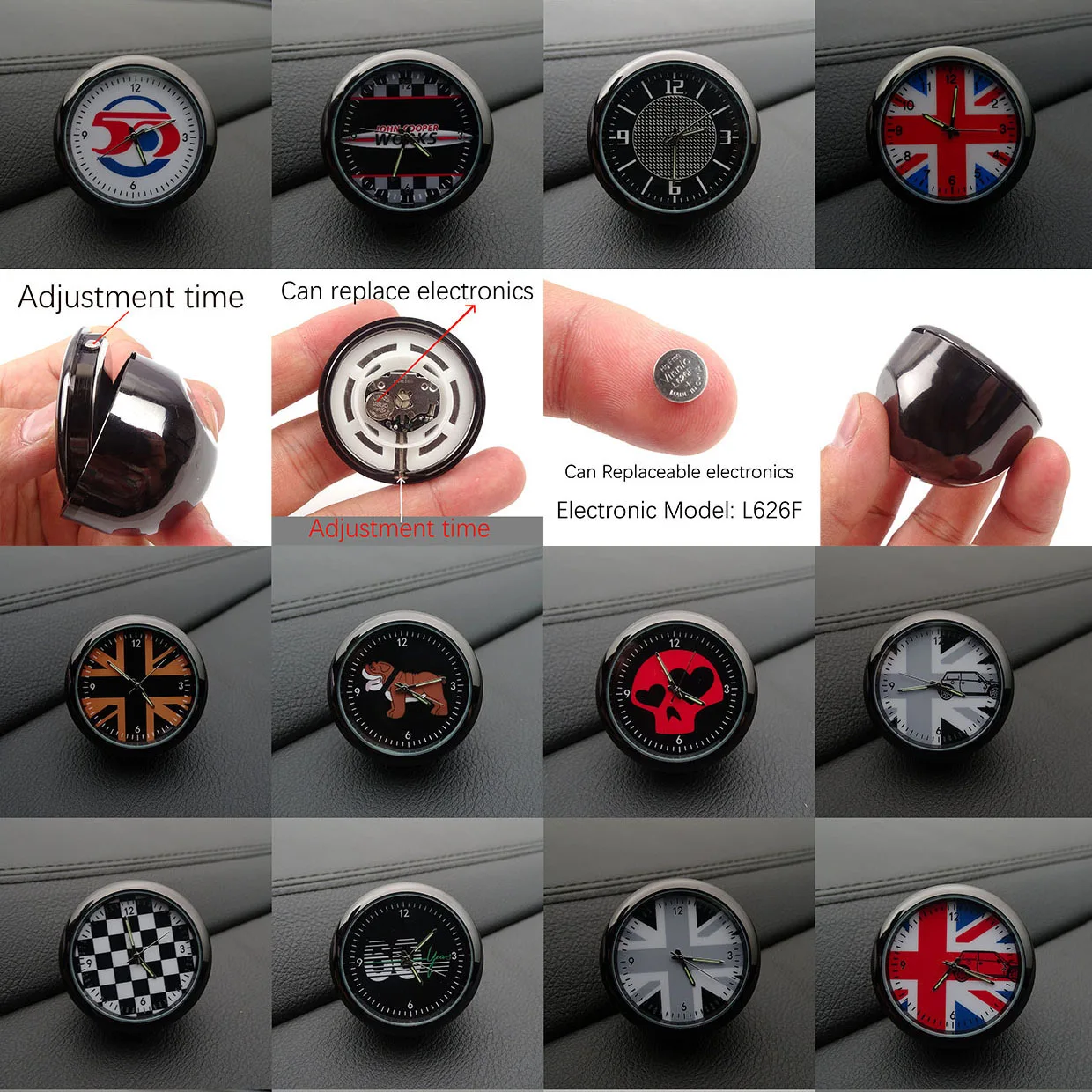 Часы для салона автомобиля электронные часы mini cooper совместимые с Clubman родстер Люк