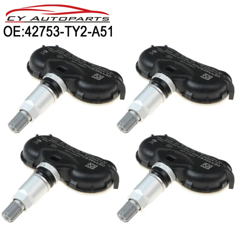 4 шт. новый датчик давления в шинах для Honda 2009-2013 Acura TL ZDX 2AX RLX 315 МГц 42753-TY2-A51 42753TY2A51 TPMS датчик