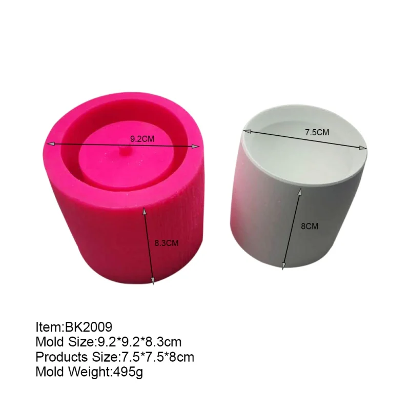 Силиконовая форма для бетонного горшка круглая цементного суккулентные горшки