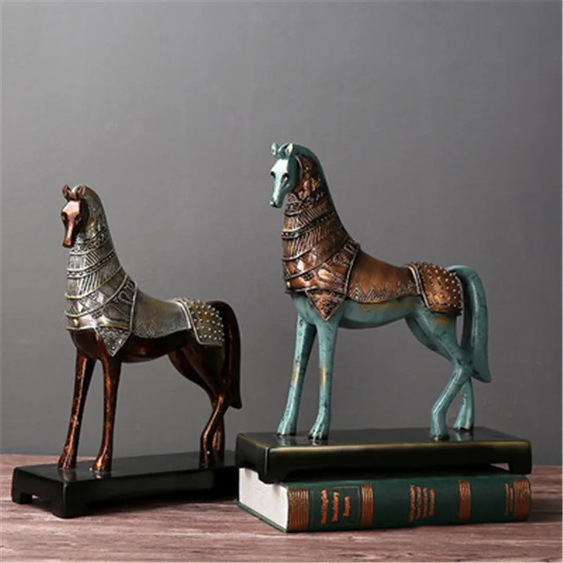 

Horse Decoration Resin Crafts Office Decoration Horse to Success Tang Horse Decoration Living Room TV Cabinet Decoration