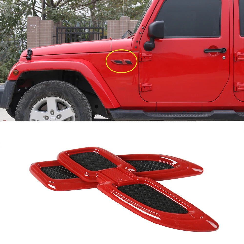 Украшение крыла для Jeep Wrangler Renegade TJ JK JL Gladiator JT 1997 2022 Suzuki Jimny 2019 2020 2021 внешний