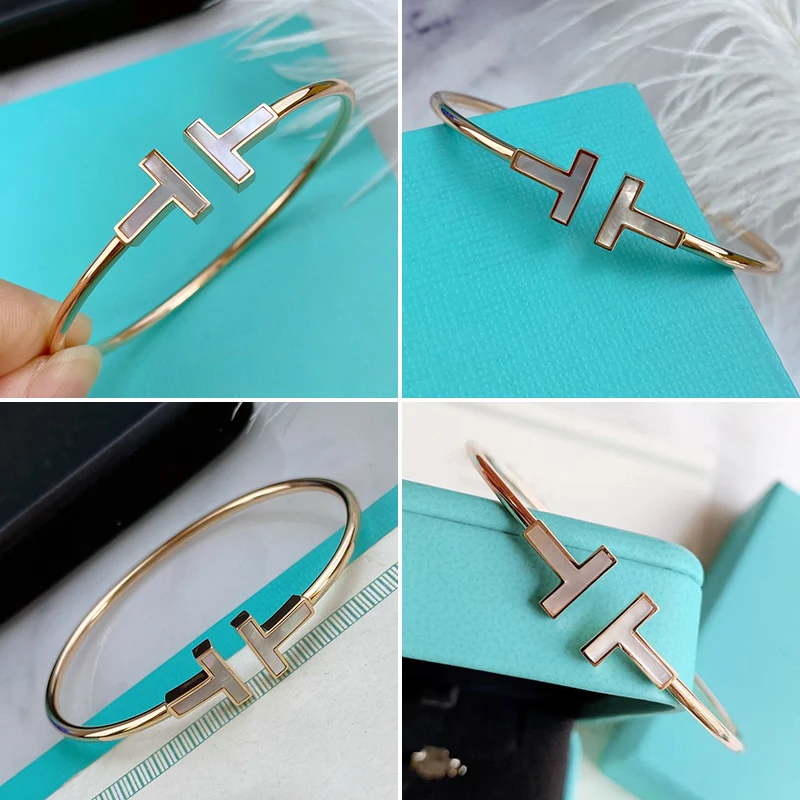 

Fashion Classic moissanite bracele Girls Fashion Inlaid Spiral Bracelet Coil Letter Bracelet Anniversary Hot Sale 925 silver