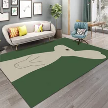 Cartoon Carpets For Living Room Bedroom Fancyoung Area Rugs Morandi Coffee Table Floor Mat Large Area Lounge Rug Bedroom Decor