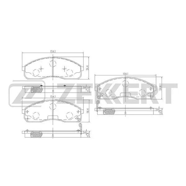 Колодки торм. диск. перед Kia Carnival I II 99 Pregio (TB) 97|Тормозной цилиндр| |