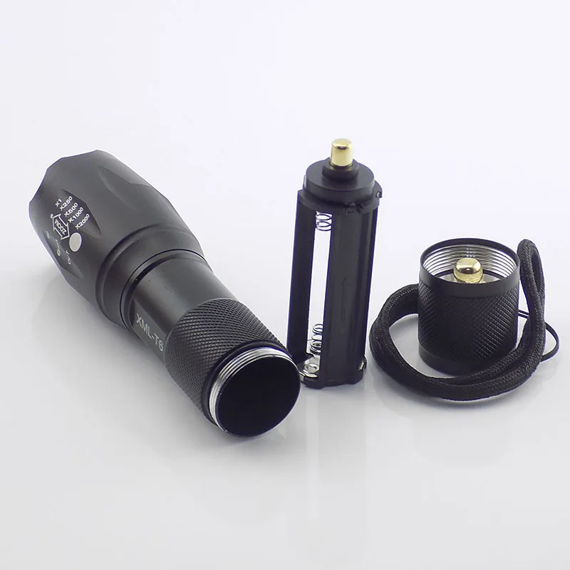 

High Power mini T6 flashlight AAA battery Flash Light Torch Lamp Adjustable focus super bright Linternas for fishing camping
