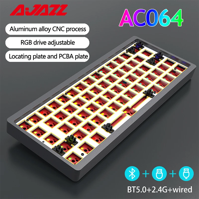 Клавиатура AJAZZ AC064 Механическая с Bluetooth 64 клавиши RGB-подсветка | Компьютеры и офис