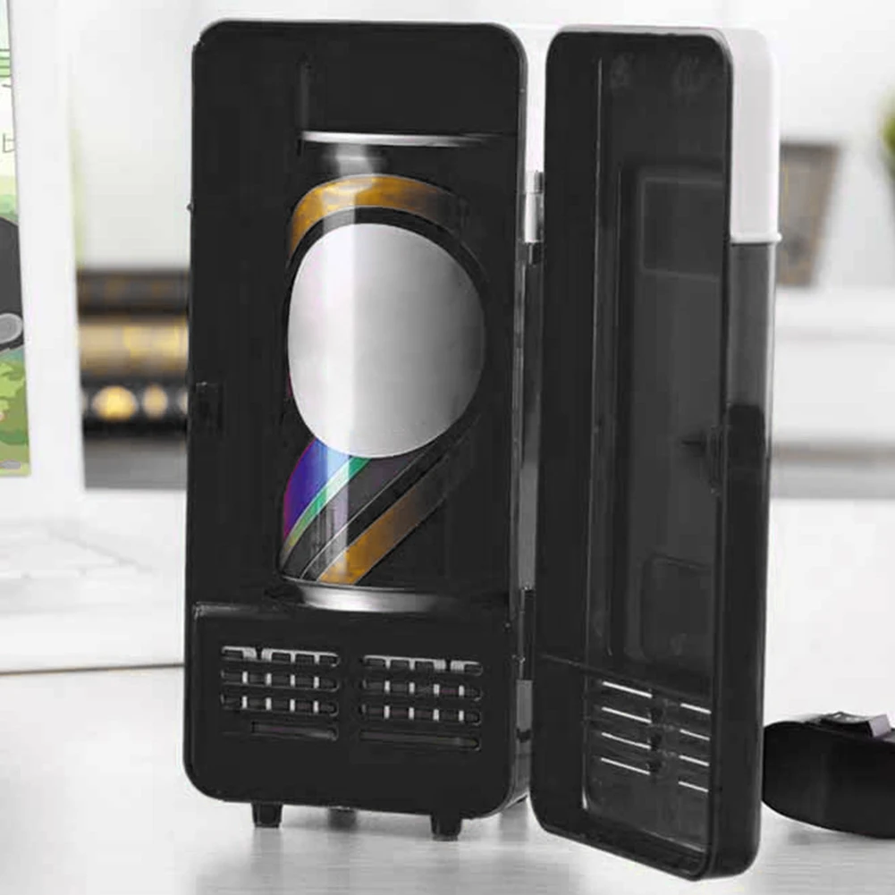 Портативный Настольный Электрический холодильник с USB 5 В миниатюрный