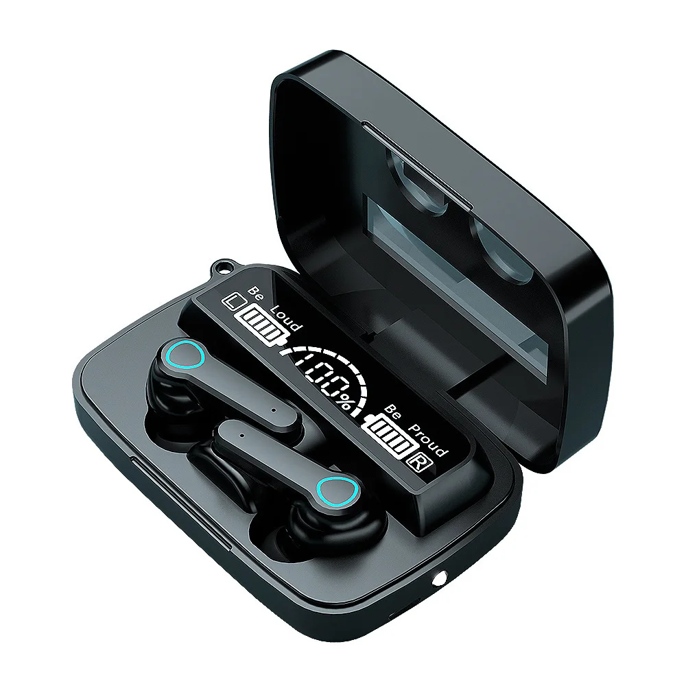 

Wireless earphones with earphones, Bluetooth compatible, 2000mAh charging box, noise reduction 9D earbuds, waterproof earphones