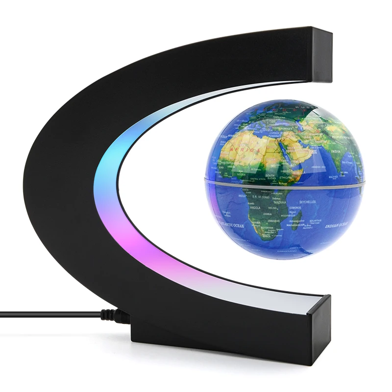 

Magnetic Levitation Globe Night Light Floating World Map Ball Lamp Cool Lighting Office Home Decoration Terrestrial Globe lamp