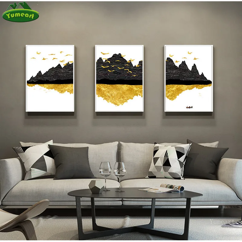 Креативные принты на холсте художественный Настенный декор абстрактная Черная