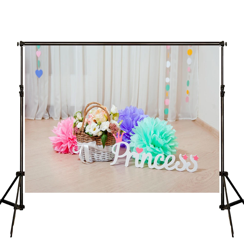 Виниловый фон для фотографирования новорожденных с изображением белого