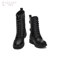 josiny child shoes kids boots fashion childrens sneakers pu leather waterproof martin boots brand girls boys rubber boots