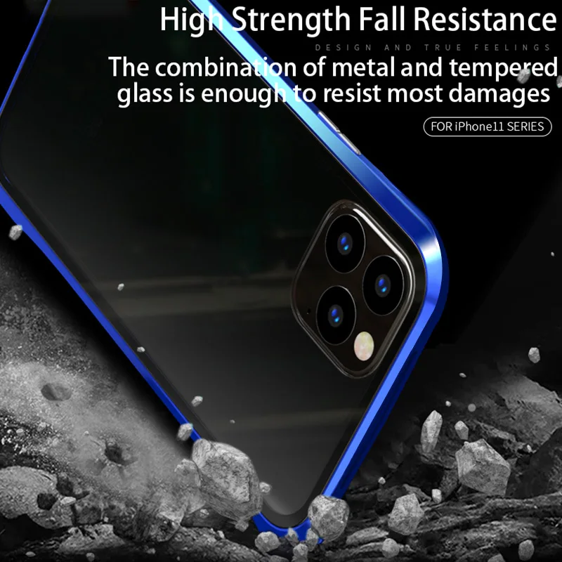 Magnetic Metal Privacy Case For Xiaomi Redmi Note7 7 Pro Tempered Glass Antispy Phone Cover Note | Мобильные телефоны и