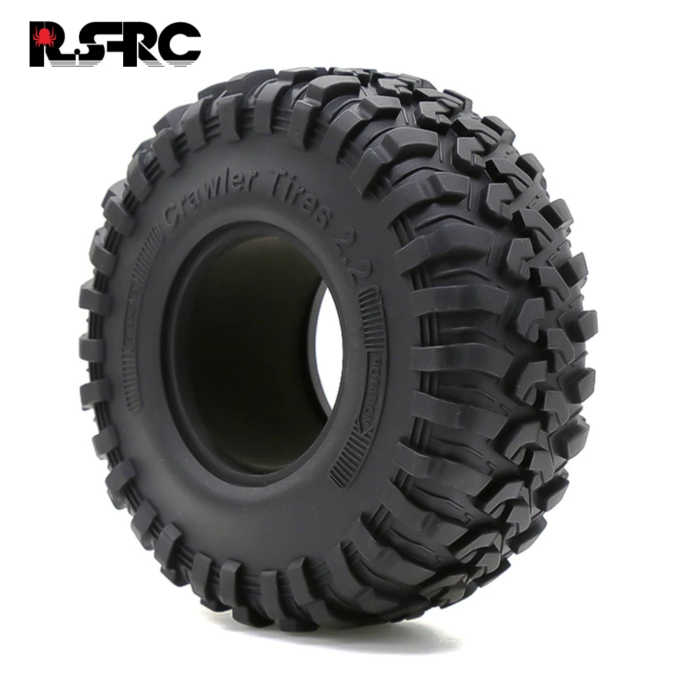 

130*50MM RC Car 2.2 Rubber Tyres Wheel Tires for 1:10 RC Rock Crawler Axial SCX10 D9 RR10 Wraith