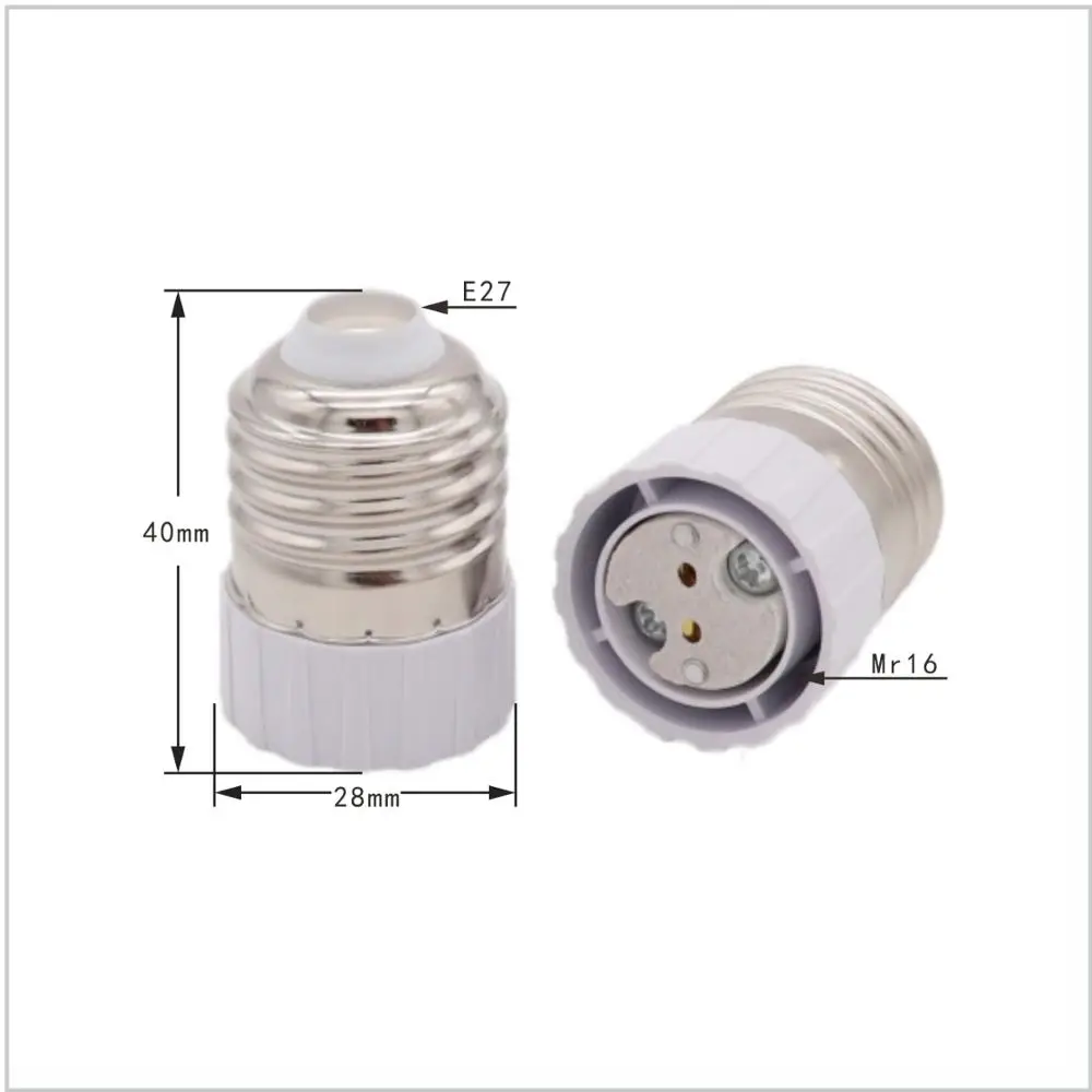 

MR16 To E27 Base Converter E27 Lamp Holder Adapter Screw Socket E27 To MR16 GU5.3 LED Bulb Parts Caremic LED Light Lamp Adapter