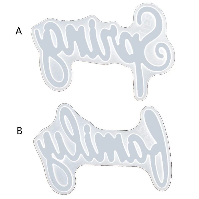 

DIY Letter Sign Spring Family Resin Casting Molds English Letters Keychain Mold KX4C