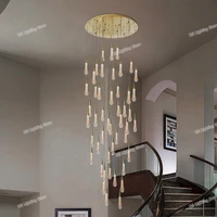 modern crystal chandelier pendant lights fixture ceiling lamp decor for home stairs living room foyer entryway decoration luxury