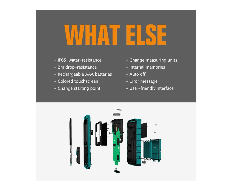 Mileseey T7/P7 Лазерный Bluetooth дальномер 40 м 60 м 100 м дальномер с поворотным сенсорным экраном перезаряжаемый лазерный измеритель линейки