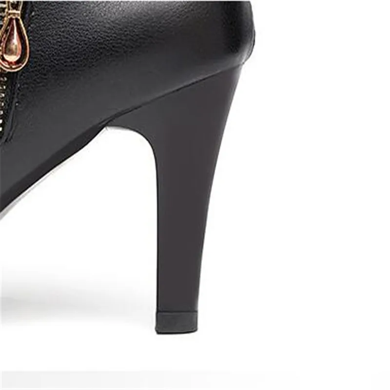 2019 г. Модная женская обувь пикантные женские ботильоны на тонком высоком