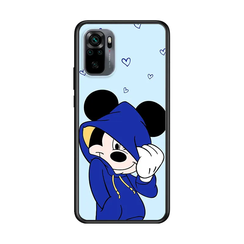 

Mickey Minnie Couple for Xiaomi Redmi Note 10 10S 9 9T 9S 9Pro Max 8T 8Pro 8 7 6 5 Pro 5A 4X 4 Soft Black Phone Case