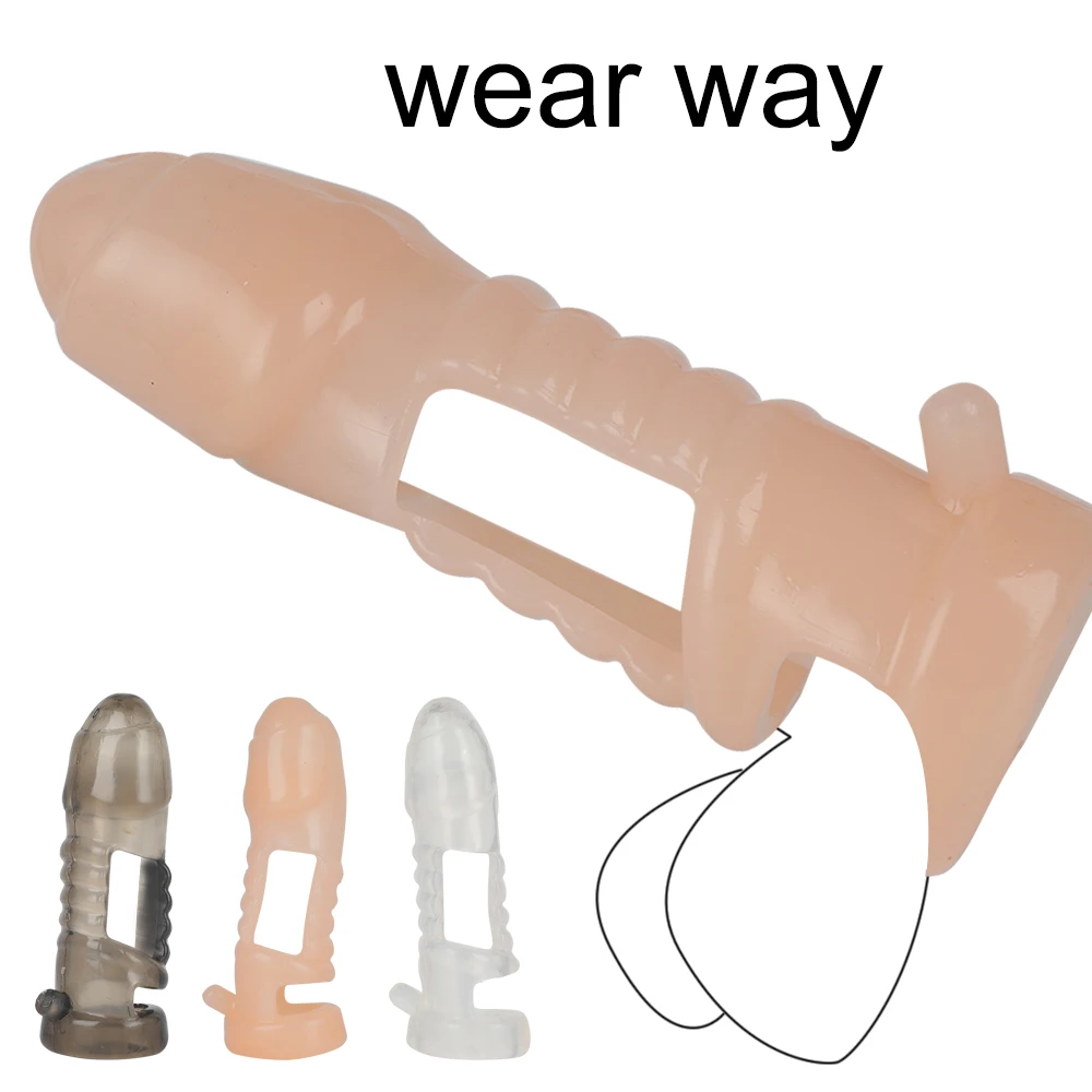 Многоразовые презервативы кольцо для пениса манжета увеличения мужского t пенис