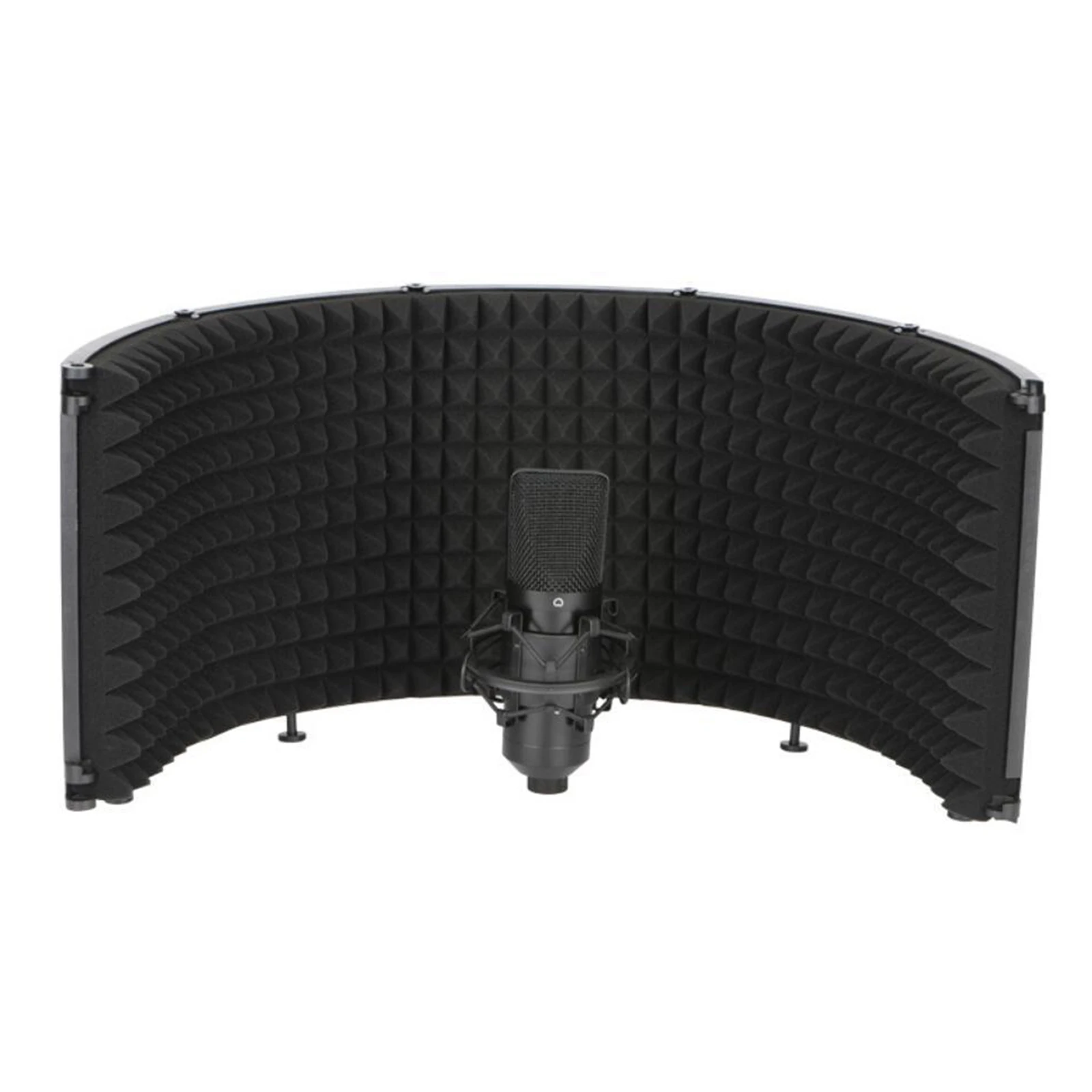 

28'' Large Microphone Isolation Shield Folding Sound Absorbing Panel 5 Panel