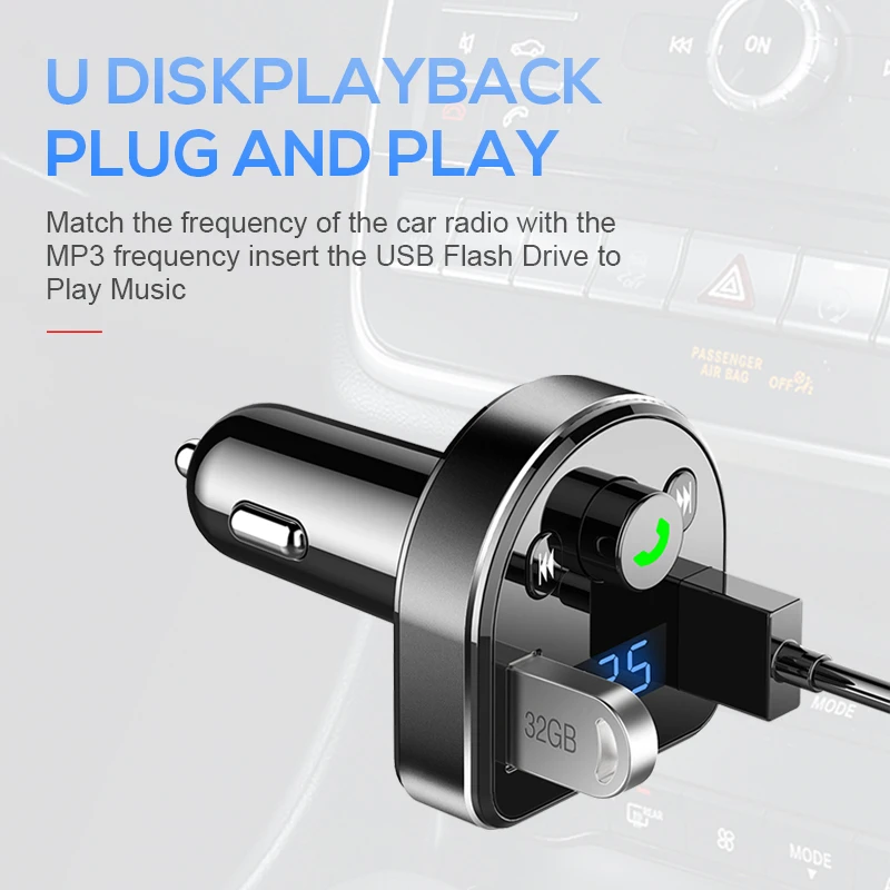Jellico автомобильное зарядное устройство с двумя портами USB и fm передатчик Bluetooth