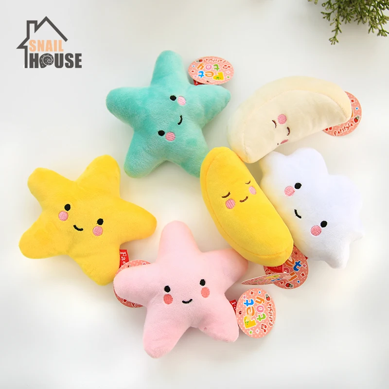 

Snailhouse Plush Pet Toy Starfish Sound Toys For Teddy Puppies Molar Bite-resistant Toy Pets Accessories Brinquedo Cachorro