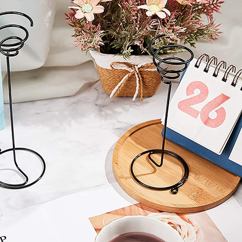 

Air Plant Stand Holder, 6Pcs (3 Sizes) Black Iron Spiral Flower Stand, Holder for Displaying Plant