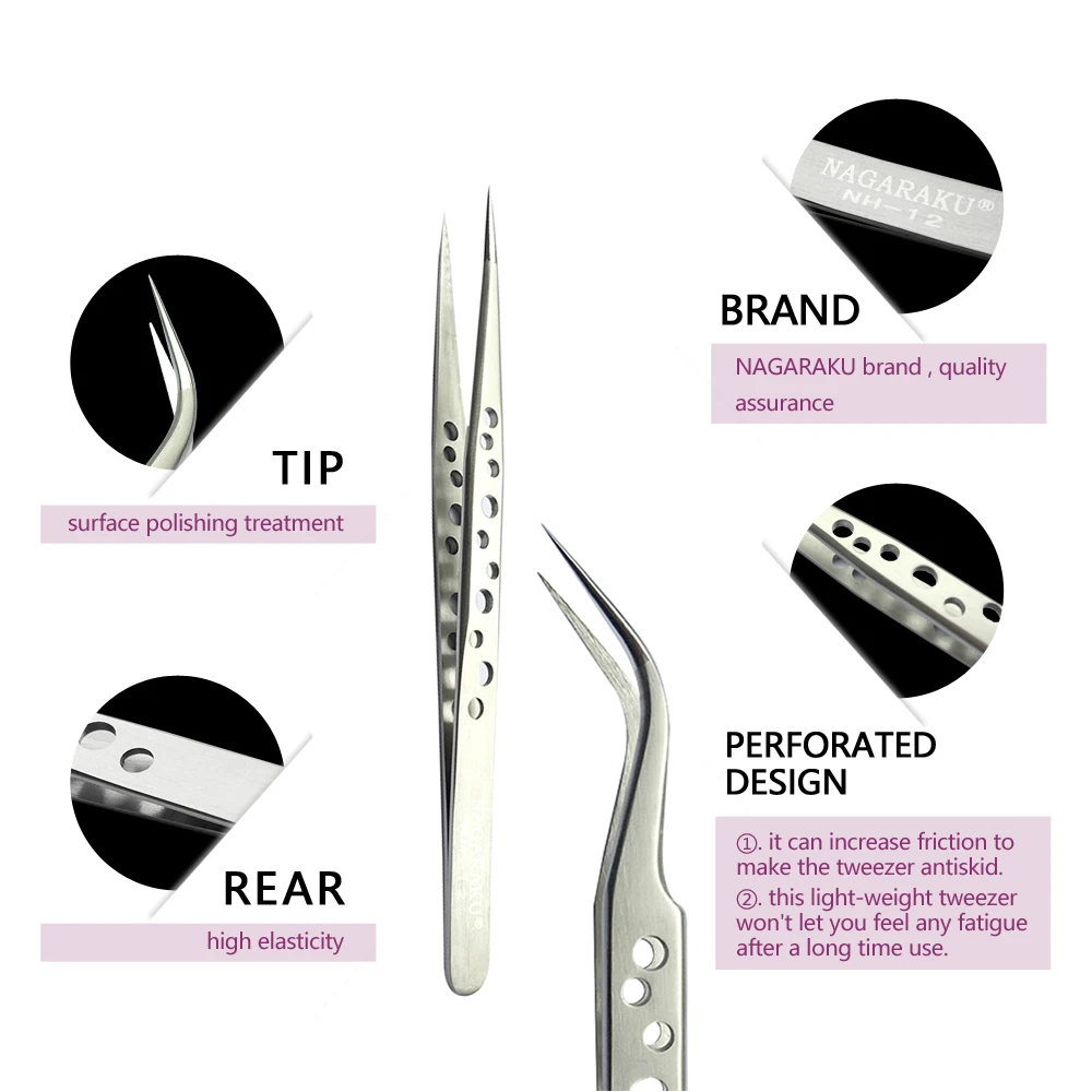 Eyelash Extensions Tweezers Set Multi-function Stainless Steel lash Beauty Make up tools | Красота и здоровье
