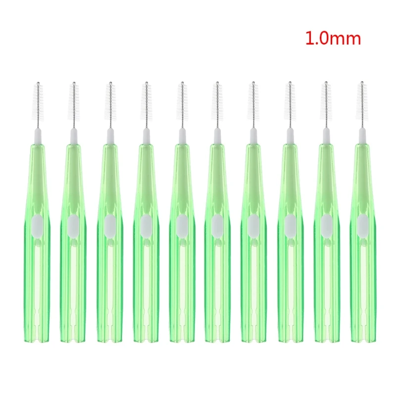 

10pc Adults Interdental Brush Clean Between Teeth Floss Toothpick Oral Care Tool 896D