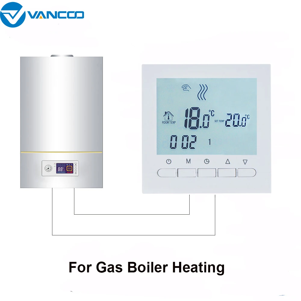 Контроллер температуры цифровой Еженедельно Программируемый Термостат
